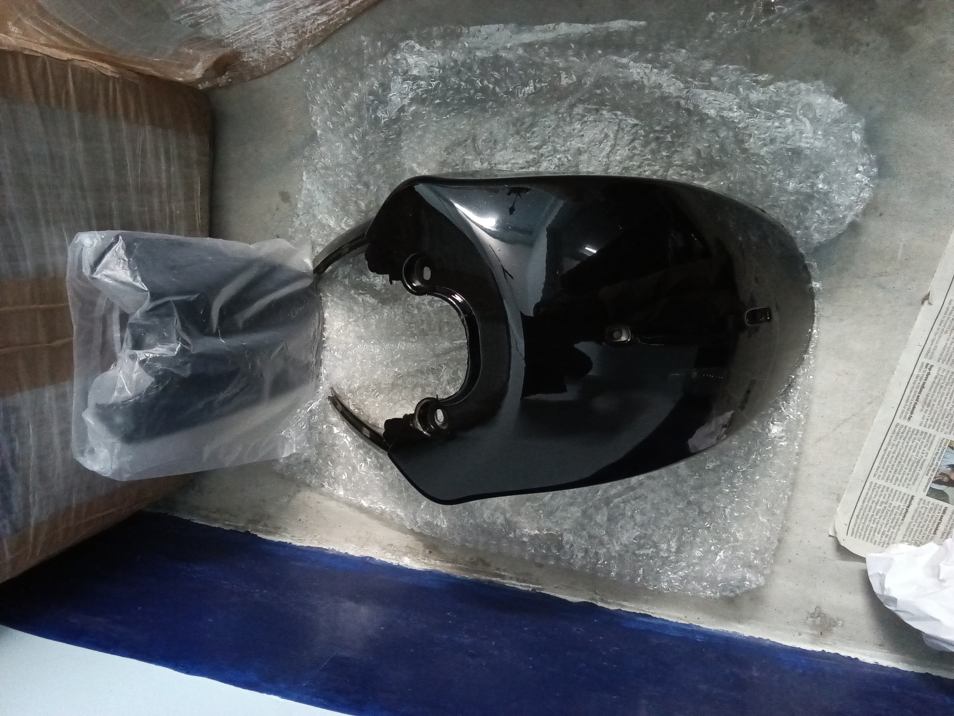 Old espa front mudguard Black